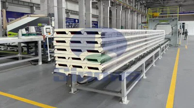Continuous PU Sandwich Panel Line For House